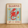 Horoscope Kids Personalised Birthday Art Print, thumbnail 2 of 12