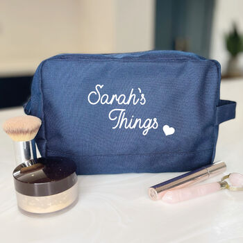 Heart Personalised Make Up Bag, 3 of 3