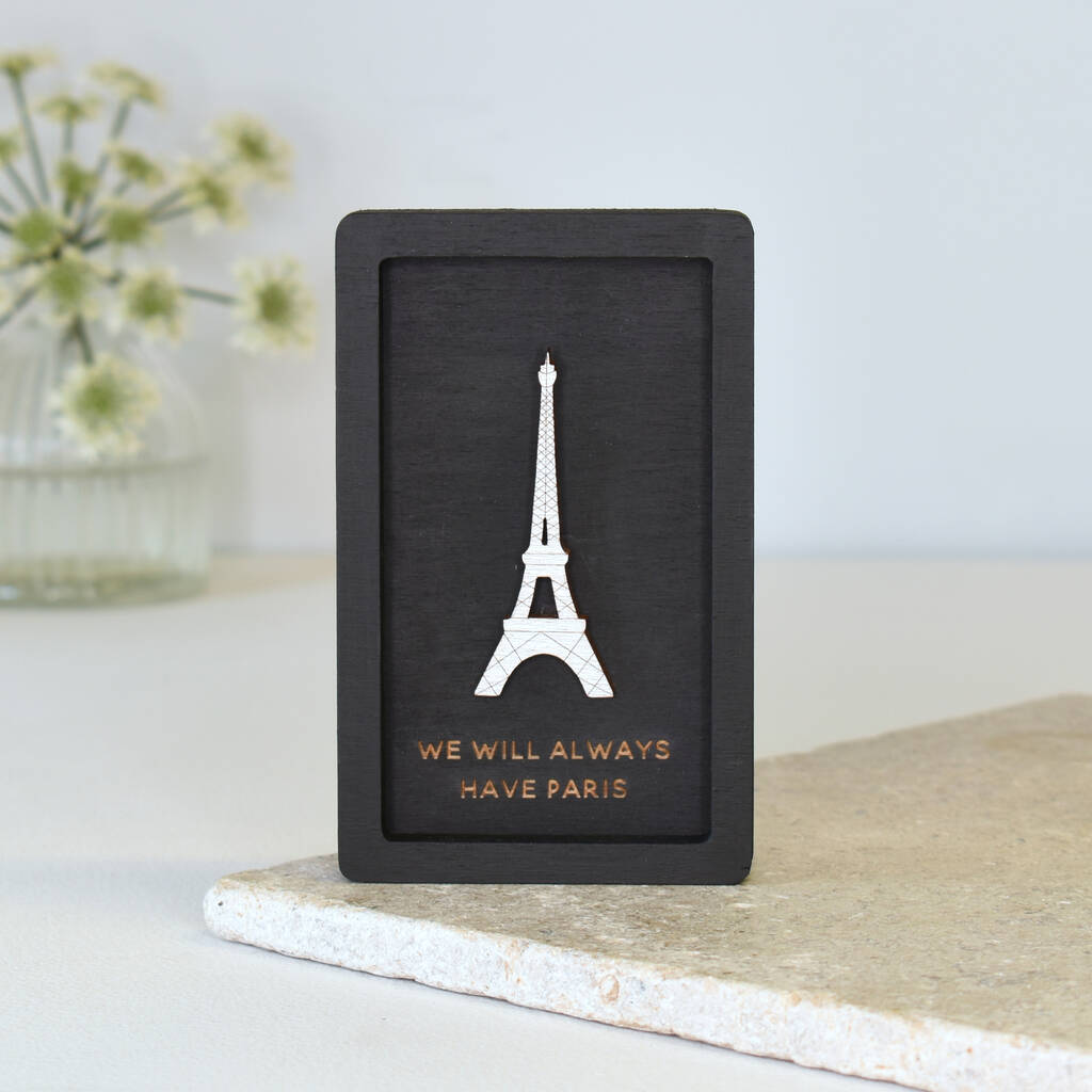 Miniature Eiffel Tower Italy Wall Art Gift, 1 of 9
