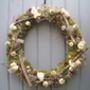 Poppy Cone And Lichen Twig Wreath For Wall Or Door, thumbnail 1 of 2