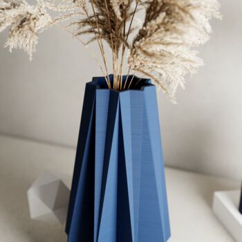 Large Navy Blue 'Timber' Vase For Dried Flowers, 2 of 10