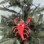 Personalised Lobster With Christmas Lights Bauble, thumbnail 2 of 3