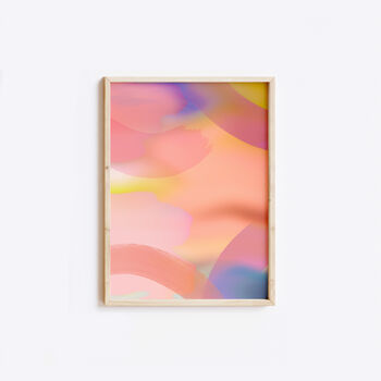 Perfect Peach Abstract Print, 3 of 4