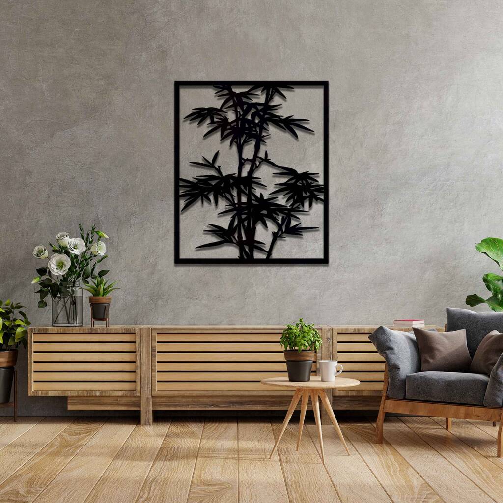 Handmade Wooden Bamboo Wall Art For Living Room Decor, 1 of 9