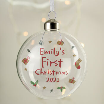 Personalised My First Christmas Bauble, 2 of 2