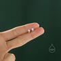 Droplet Moonstone Stud Earrings, thumbnail 2 of 11