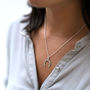 Lucky Silver Or Gold Horseshoe Necklace, thumbnail 2 of 8