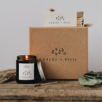 Soy Candle Gift Set Clementine And Clove, 5 of 6