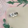 Seven Chakras Silver Band Ring Can Be Personalised, thumbnail 2 of 7