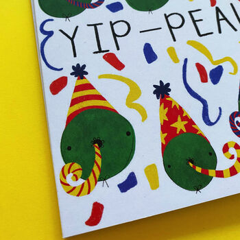 'Yip Pea' Congratulations Card, 4 of 5