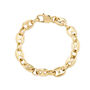 Maddox Yellow Gold Plated Marina Link Bracelet, thumbnail 2 of 4