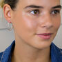 Silver Plated Twisted Hoop Earrings, thumbnail 1 of 4