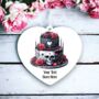 Personalised Gothic Cake Love Decoration, thumbnail 2 of 2