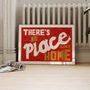 There's No Place Like Home Retro Horizontal Wall Print, thumbnail 1 of 8