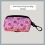 Pink Floral Dog Poo Bag Holder, thumbnail 1 of 5