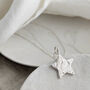Memorial Ashes Imprint Silver Star Charm, thumbnail 2 of 4