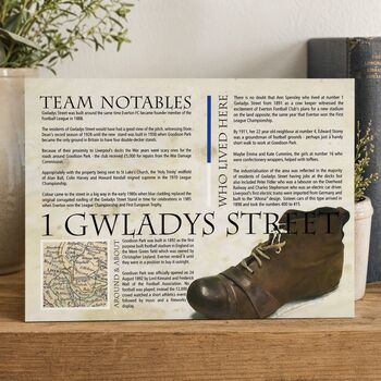 Football Fan Gift History Print Of Your Club, 2 of 5