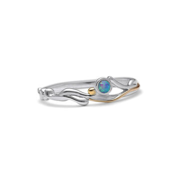 Coastal Blue Opal Ring, 4 of 5