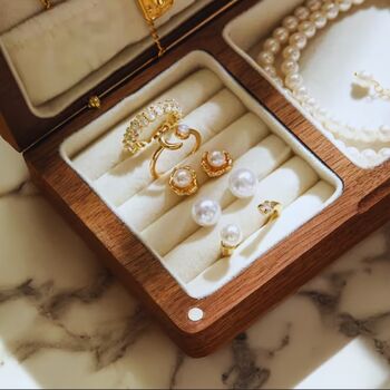 Personalised Walnut Wooden Jewelry Box, 2 of 6