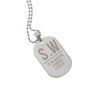 Personalised Initials Stainless Steel Dog Tag Necklace, thumbnail 4 of 6