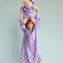 Louise Girls Nightdress Set With Matching Teddy Bear, thumbnail 4 of 5