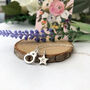 Handcuff Initial Star Silver Friendship Necklace, thumbnail 12 of 12