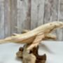 Hand Carved Wooden Whale Pair Sculpture Ornament, thumbnail 7 of 12