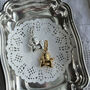 Sterling Silver Large Puffy Cherub Pendant Charm, thumbnail 5 of 8