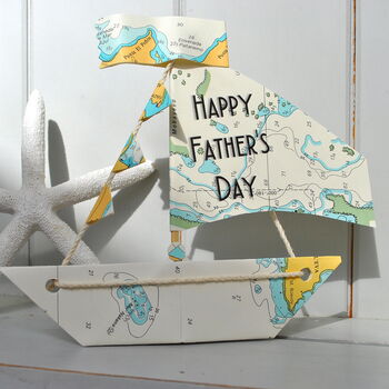 Personalised Father's Day Sail Boat Card, 3 of 11