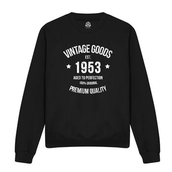 Vintage 21st/30th/40th/50th/60th Birthday Sweatshirt, 2 of 5