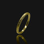 Gold Plated Minimal Plaited Ring, Three Sizes, thumbnail 2 of 6