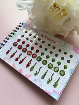 Assorted Designs Antique Stone Five Page 250 Bindi Booklet, 4 of 8