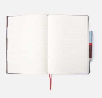 Heritage Burgandy Notebook And Refillable Pen, 7 of 7