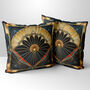 Deco Elegance In Red Design Two Art Deco Cushions, thumbnail 1 of 7