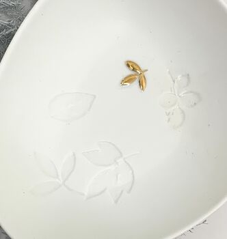 White Porcelain Jewellery Trinket Dish, 2 of 3