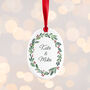 Personalised Couple's Christmas Decoration, thumbnail 8 of 11