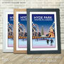 Hyde Park, Winter In London Print, thumbnail 2 of 5