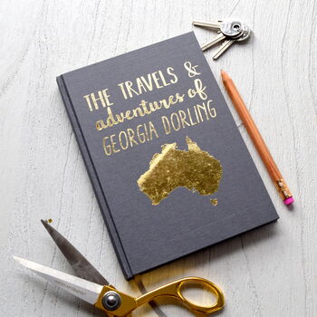 Personalised Travels And Adventures Travel Journal, 7 of 8