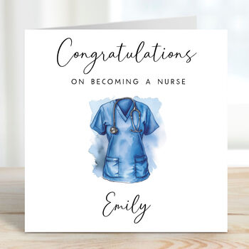 Personalised Nurse Graduation Card, 2 of 3