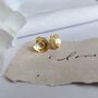 Pressed Flower Daisy Earrings Gold Plated, thumbnail 3 of 8