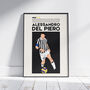 Alessandro Del Piero Juventus Football Poster, thumbnail 1 of 6