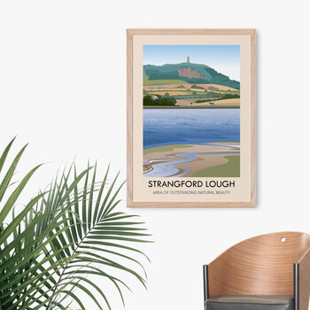 Strangford Lough Aonb Travel Poster Art Print, 4 of 8