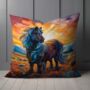 Shetland Pony Hand Made Poly Linen Cushions, thumbnail 6 of 9