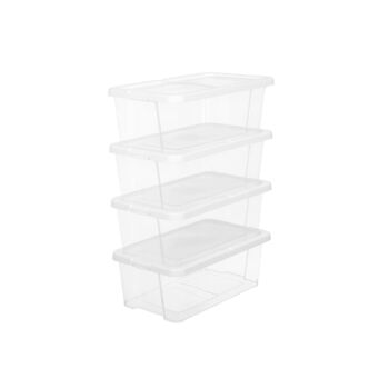 12 Set Transparent Versatile Storage Shoe Boxes, 2 of 7