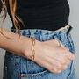Gold Plated Chunky Chain Bracelet, thumbnail 2 of 3