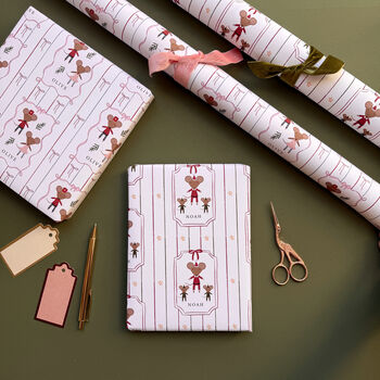 Personalised Christmas Mouse Wrapping Paper, 4 of 11