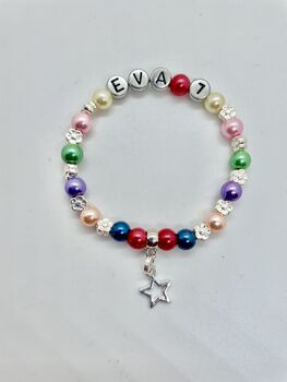 Personalised Heart Or Star Charm Bracelet, 12 of 12