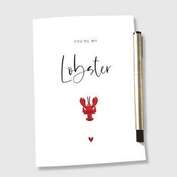 Valentines Card Lobster Anniversary Card, 5 of 6