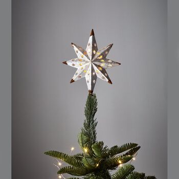 Tree Topper Or Hanging Metal Star Light, 2 of 3