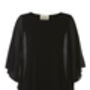Black Jersey Double Layered Draped Dress, thumbnail 1 of 1